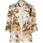 River Island Womens Petite Camo Blazer