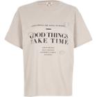 River Island Womens 'good Things' Print Brooch T-shirt