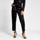 River Island Womens Velvet High Waisted Belted Trousers