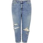 River Island Womens Plus Mom Ripped Jeans