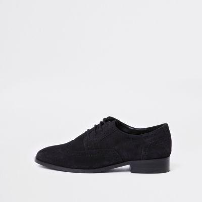 River Island Womens Suede Lace Up Brogues