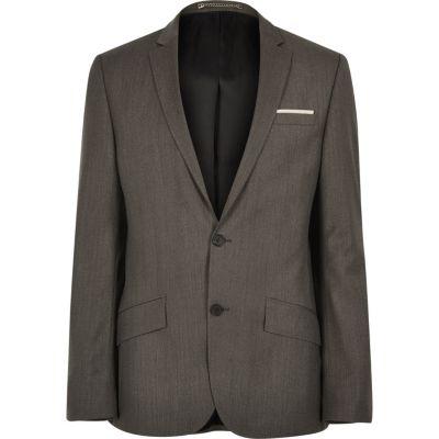 River Island Mens Premium Wool Suit Jacket
