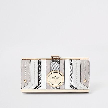 River Island Womens Ri Pendant Clip Top Purse