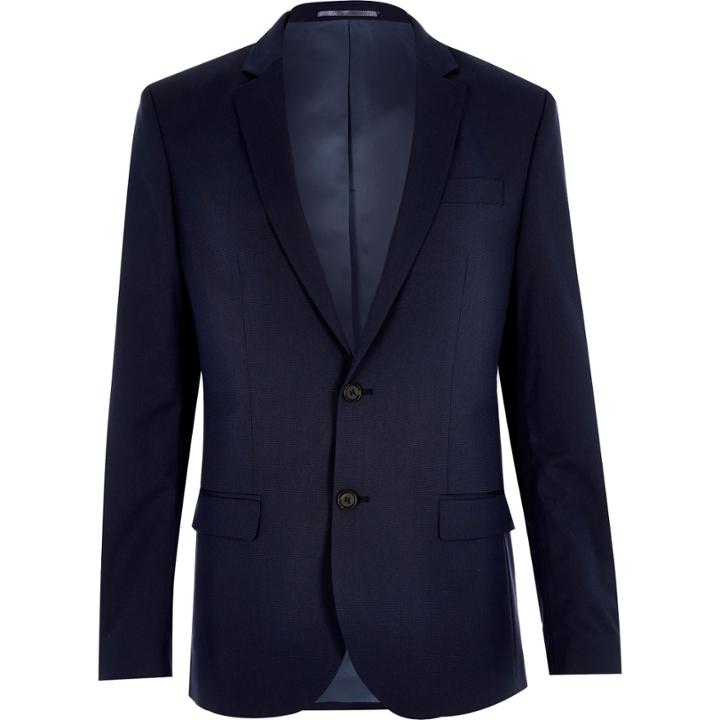 River Island Mensdark Slim Fit Suit Jacket