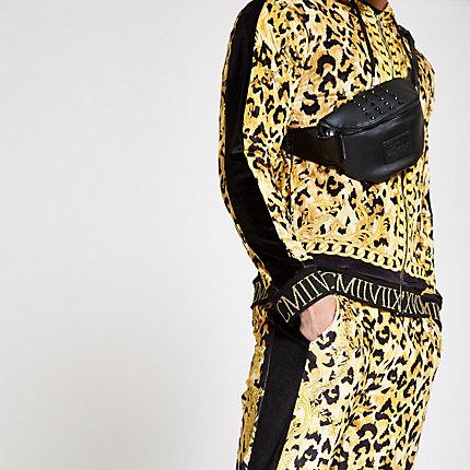 River Island Mens Jaded London Leopard Track Jacket