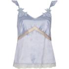 River Island Womens Satin Lace Applique Pajama Top