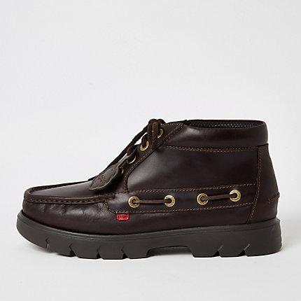 Mens Kickers Leather Lace-up Shoes