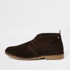 River Island Mens Suede Lace-up Desert Boots