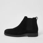 River Island Mens Wide Fit Suede Chelsea Boots