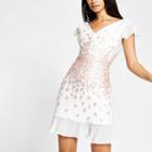 River Island Womens Chi Chi London White Embellished Mini Dress