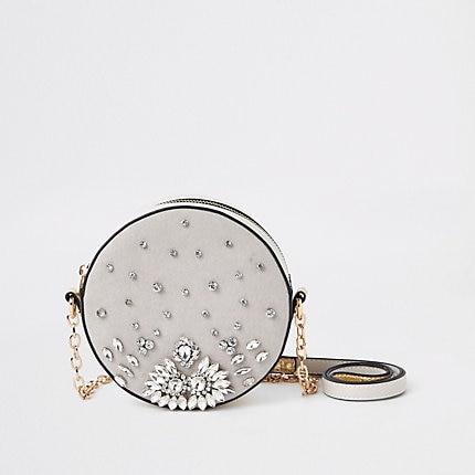 River Island Womens Embellished Circle Cross Body Bag