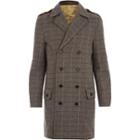 River Island Mensdark Holloway Road Tweed Check Coat