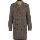 River Island Mensdark Holloway Road Tweed Check Coat