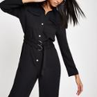River Island Womens Belted Boiler Jumpsuit