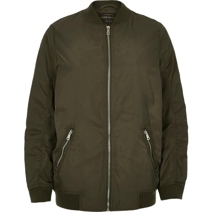 River Island Womens Longline Bomber Jacket