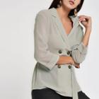 River Island Womens Short Sleeve Button Shaket