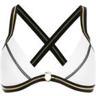 River Island Womens White Ring Detail Triangle Bikini Top
