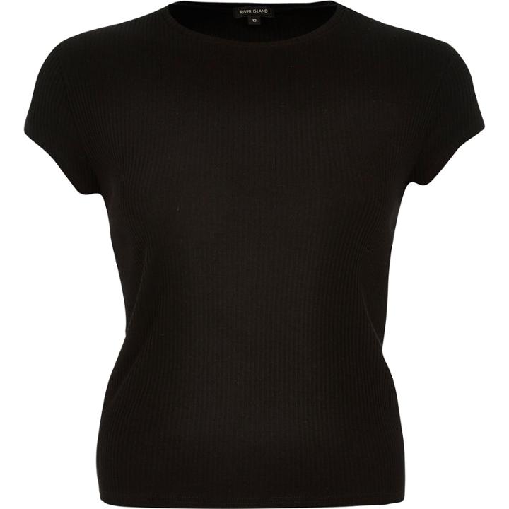 River Island Womens '90s Ribbed T-shirt