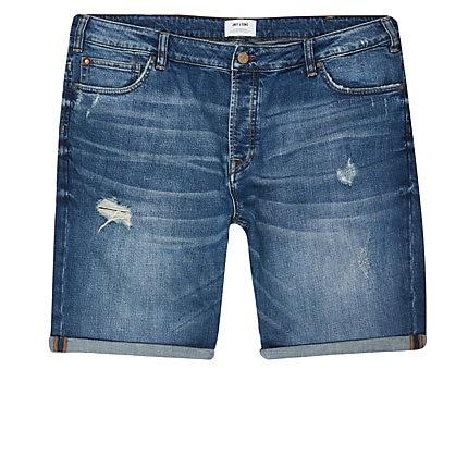 River Island Mens Only And Sons Big And Tall Denim Shorts