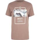 River Island Mens Mountain Scene Print T-shirt