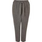 River Island Womens Plus Soft Tie Tapered Pants