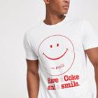 River Island Mens Jack And Jones White 'coke' Print T-shirt