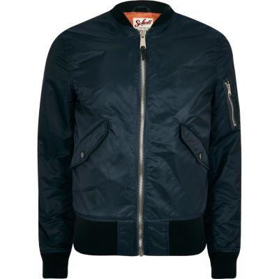 River Island Mens Schott Bomber Jacket