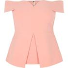 River Island Womens Plus Structured Bardot Top