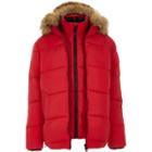 River Island Mens Double Zip Front Hooded Puffer Jacket