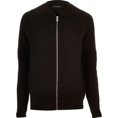 River Island Mens Zip Through Cardigan
