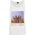 River Island Mens White 'santa Cruz' Print Vest