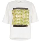 River Island Womens White 'paradise' Foil Print T-shirt