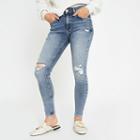 River Island Womens Petite Amelie Ripped Skinny Jeans