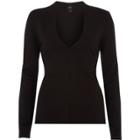River Island Womens Plunge Neck Shoulder Pad Top