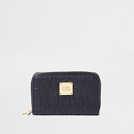 River Island Womens Ri Embroidered Zip Around Mini Purse