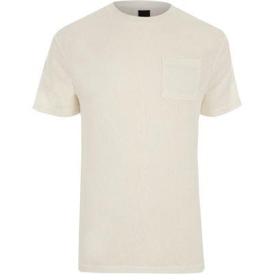 River Island Mens Knit Slim Fit Pocket T-shirt