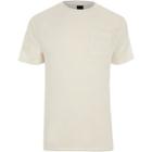 River Island Mens Knit Slim Fit Pocket T-shirt