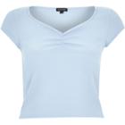 River Island Womens Sweetheart Ruched Neck Top
