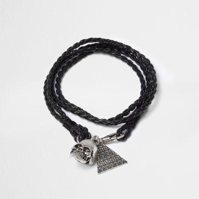 River Island Skull Wrap Bracelet