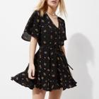 River Island Womens Petite Ditsy Floral Print Romper