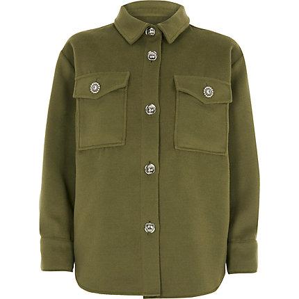 River Island Womens Petite Button Front Over Shirt