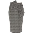 River Island Womens Check Bow Front Pencil Skirt