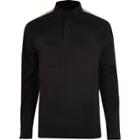 River Island Mens Muscle Fit Long Check Sleeve Polo Shirt
