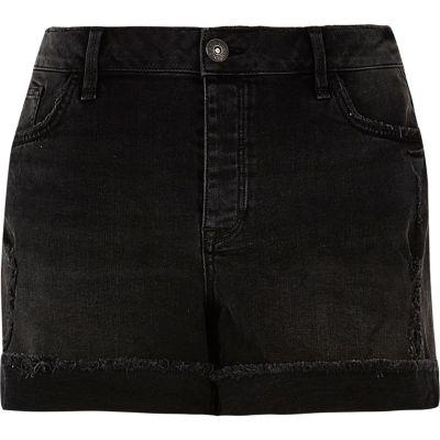 River Island Womens Ri Plus Washed Boyfriend Denim Shorts