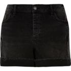 River Island Womens Ri Plus Washed Boyfriend Denim Shorts