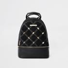 River Island Womens Quilted And Stud Backpack