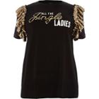 River Island Womens Plus 'jingle Ladies' Christmas T-shirt