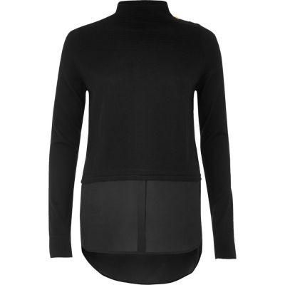 River Island Womens Military Hybrid Sweater