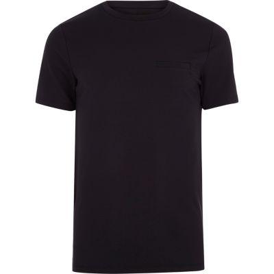 River Island Mens Slim Fit Chest Pocket T-shirt