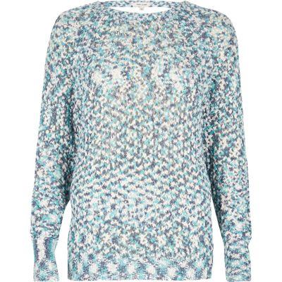 River Island Womens Lurex Stitch Sweater